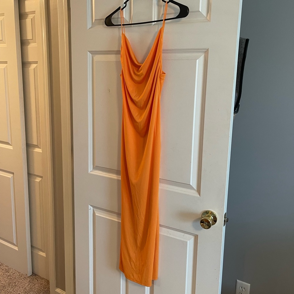 Midi Orange Dress